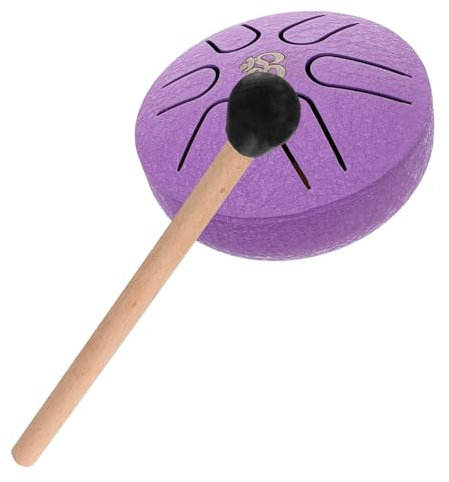 ifundom Tragbare Mini Zungentrommel Hand Tongue Drum Töne Percussion Instrument Mit Drumstick Für Anfänger Und Meditation Langlebig Kompakt Leicht Transportierbar