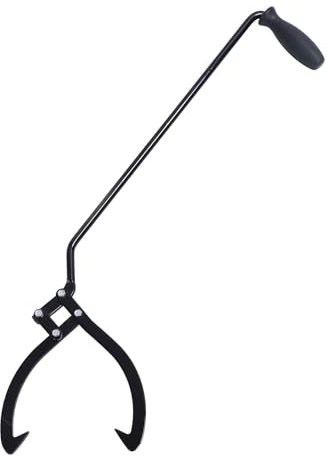 OPPWONG Pinza per Tronchi, Gancio per Sollevamento Tronchi Pinza per Tronchi Manuale Pinza per Tronchi Pinza per Legna da Ardere Pinza per Legna da Ardere con Apertura da 10 Pollici