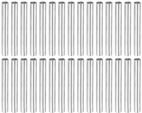 MECCANIXITY 40er Set runde Verbindungsmuttern, M4 x 0,7 mm, Innengewinde 45 mm, Rundbuchse, Verbindungsstange, Schaft, Befestigungsmutter