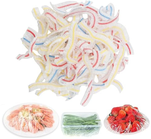 300 Pcs Colorful Food Covers Plastic Stretch, Food Covers, Elastic Plate Covers For Food, Fresh Keeping Bags, For Kitchen Fruits Vegetables Preservation Plastic Wrap For Food