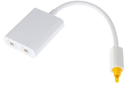 Housoutil Splitter Audio Digitale Terminale Placcato Oro e Guscio Non Magnetico Per Ridurre Interferenze Distribuisce Sorgente Audio Su Due Uscite