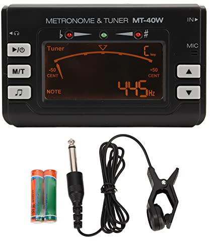 Metronome Tuner, großer LED -Bildschirm Digital Tuner Elektrische Metronom -Tuner -Gitarren -Saxophon -Instrument für Saxophon, Larinet, Gitarre, Bass, Geige, Ukulele