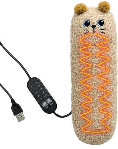 Niedliches Heizkissen, Heizkissen aus Plüsch, vielseitiges Heizkissen für Katzen, Heizkissen zum Anschließen, kompaktes Heizkissen für Tiere, USB-Heizkissen für L