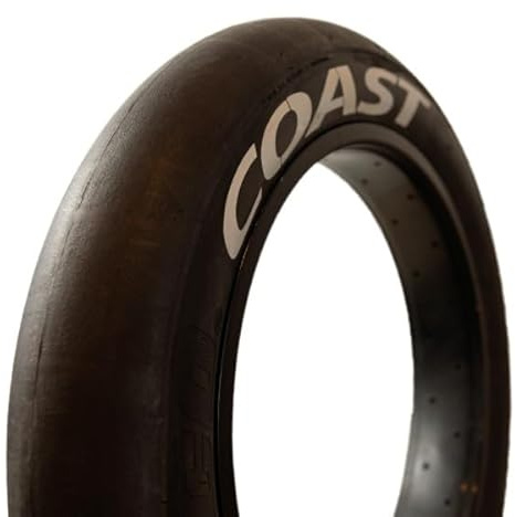 VEE TIRE CO – Apache FattySlick 20 x 4.0 – Pneu vélo Fatbike Slick – Hotpatch Coast Cycles Edition – avec ou sans Chambre à air (Noir)