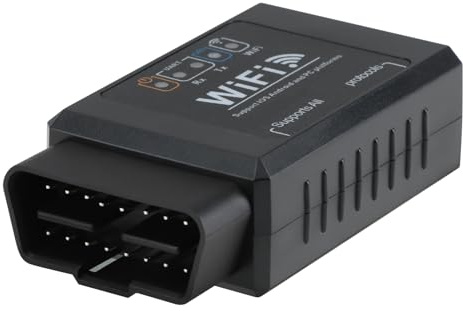 Amztour OBD2 Scanner WiFi ELM327 Lecteur de Codes de Voiture Outil D'analyse Compatible avec Les Systèmes iOS et Android Détecteur de Défaut Bluetooth Convient à Toutes Les Voitures Conformes OBD-II