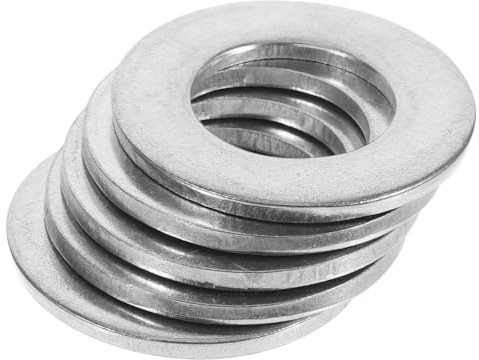 IMIKEYA 5 piezas Arandelas Planas de Acero Inoxidable Alta Resistencia y Precisión para Sujetadores de Tornillos Protección y Distribución Uniforme de Presión
