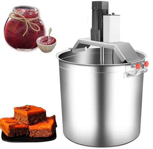 Mixeur électrique, mélangeur électrique pour aliments, mixeur en acier inoxydable pour plats mijotés et sauces, vitesse réglable, capacité de 40 L