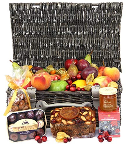 Fall Chocolate Fruit Hamper - Fruit Gift Baskets and Gift Hampers with Next Day UK delivery with Personal Message attached