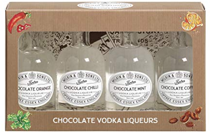 Tiptree Miniature Chocolate Vodka Liqueurs Box 25% ABV, 4 x 5cl