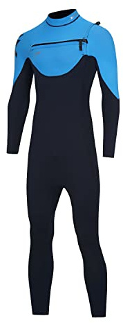 ZCCO våtdräkt herr 3 mm neopren termisk bröstdragkedja baddräkt män och kvinnor lång dykdräkt för surfing, spjutfiske, dykning, snorkling, paddling