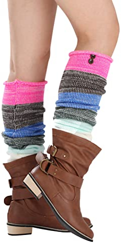 Damen Stulpen Bunt Beinwärmer Mädchen Legwarmers Crochet Ballettstulpen Winter Thermo Beinstulpen Socken Kawaii Herbst Strümpfe Mit Stiefeln Tragbar Beinstulpen Lange/Kurz Knöchelwärmer Solide