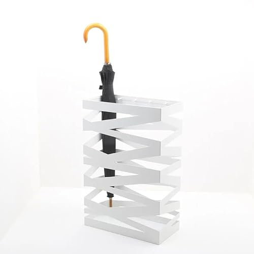 Regenschirmständer Eingang, weißer Schirmständer for den Innenhof, kleine Terrasse, Corp. Strand, Schirmständer aus Eisen, Aufbewahrung, Zuhause, modern, Paragueros Hogar, Regenbekleidung Regenschirmh