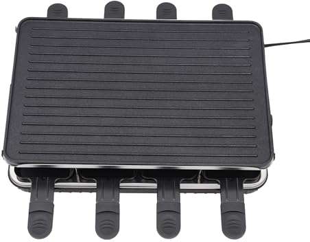 Barbacoa eléctrica portátil de 1300 W, parrilla de mesa para balcón, revestimiento antiadherente, temperatura máxima de aproximadamente 230 °C, adecuada para barbacoas, fiestas