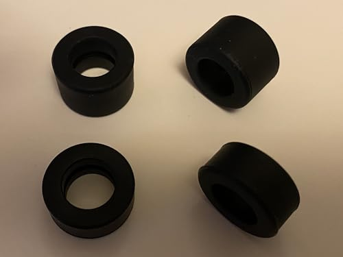 SSC Slot Cars 4 pcs Super Grip Replacement Car Tyres/Tires (2 front 9.5mm wide, 2 rear 13mm wide), F1 Slicks Compatible for Scalextric 90s F1 - Benetton, McLaren, Ferrari, Vintage Electra, etc.