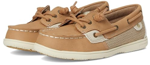 Sperry Boy's, Shoresider 3-Eye (Little Kid/Big Kid) Linen, 4.5 Medium, Big Kid