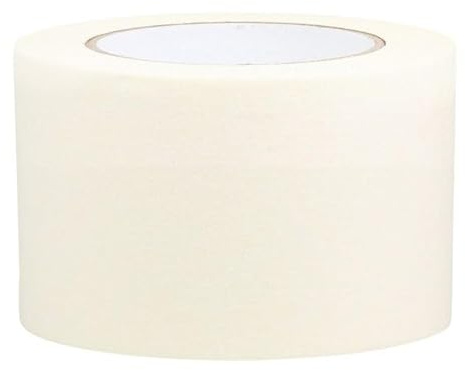 M.J 2X Premium Masking Tape 3 (75mm) * 50m Crepe Paper Tape – Painter’s Tape for Sharp Lines, No-Residue Removal, DIY & Decorating Essential, Arts & Crafts (2, 75mm x 50m)