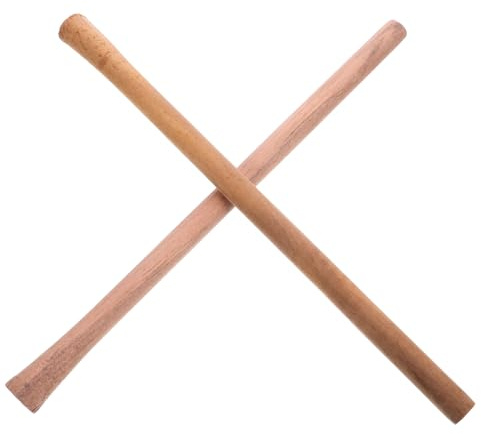 Toddmomy Manche en Bois Dur pour Outil De Jardin, Usage Extérieur, Lot De 2 Manches à Balai en Bois De 50-51 Cm, Poignée De Houe Ergonomique Antidérapante, Remplacement Pratique pour Pelle Et Houe