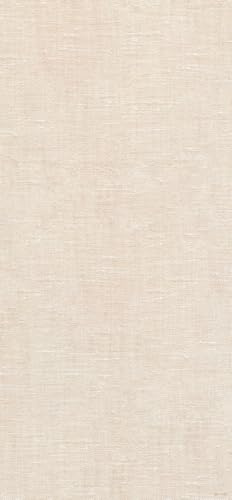 DobleUve Estudio Alfombra Vinílica Lino | Beige | 100x150 | PVC Cocina Lavable Antideslizante | Alfombra Vinilo Salón | Suelo de Vinilo