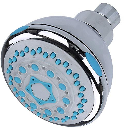 Sanixa GO14 Kopfbrause: 3 Strahlmodi, Einstellbar, Antikalk, Chrom-Finish Duschkopf Kopfbrause rund Kopfdusche rund