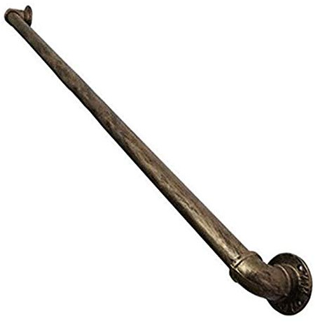 RTY-BY Treppengeländer Treppen handlauf Halterung Antik Wandhandlauf Handlaufhalter | Treppenläufe Geländer Bausatz Gerade Stangen Korridor, 150 180 300 cm, Gold-Kupfer (Size : 300cm (10ft))