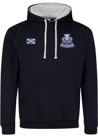 Six Nations Sweat à capuche pour supporters de rugby écossais, Ligue internationale de rugby, coupe du monde de rugby, cadeau pour supporters écossais, pour les amateurs de rugby (bleu marine, taille