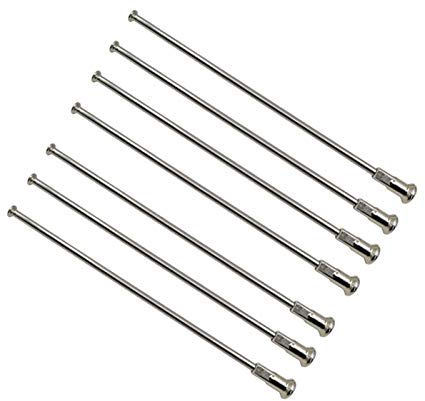 YGLONG Fahrradspeichen 8 Gauge Durchmesser 4,0 mm Gerade Kopf Motorradspeichen Material 304 Edelstahl Splitter Farbe Rundkörper Motobike Rad sprach Fahrrad Speichen (Color : Length 241mm)