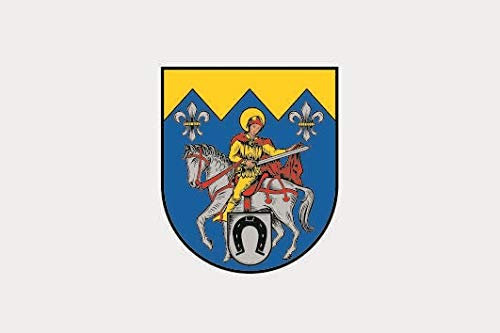 U24 Drapeau de Sankt Martin (Palatine) de qualité supérieure 30 x 45 cm