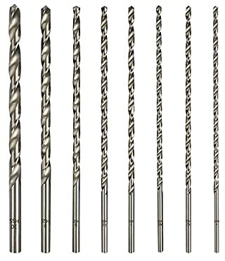 1PC 2mm/3mm/4mm/5mm/6mm/7mm/8mm Length 200mm Extra Long HSS Straight Shank Drill Bit Wood Aluminum And Plastic Extended Twist Drill,1PC 9x200mm