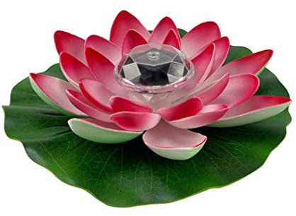OSALADI Lumière Solaire D'étang De Lotus Nénuphars Flottants Piscine Night Lights Fleur De Lotus Artificielle Lampe Solaire Lampes Solaires De Lotus En Plein Air Fleurs Imperméable Flotter