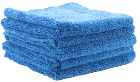 NobelClean 5X Premium lackschonende Auto Mikrofasertücher 41x41cm, Putztücher für Autopflege Motorrad Haushalt, Autoreinigung Poliertuch Microfasertücher Trockentuch Innenraumreiniger Reinigung