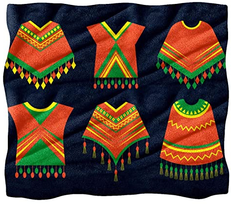 Fleece-Überwurf, Poncho, Kleidung, Symbole für Couch, Sofa oder Bett, gemütliche, weiche Decken