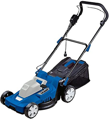 Samnuerly Tondeuse à Gazon électrique 12 Pouces Tondeuse à Gazon électrique à Main Filaire Tondeuse à Gazon électrique Filaire extérieure Portable avec poignée Pliante