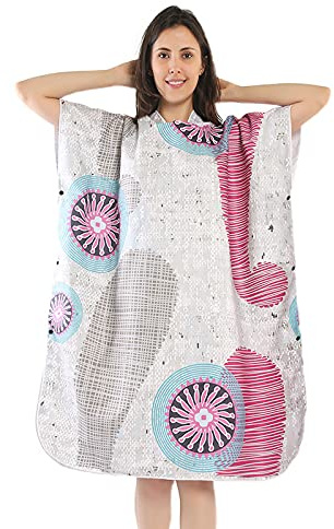 WFBZ Unisex Handtuch-Poncho | Umzieh-Hilfe - Strand-Bademantel Badeponcho Unisex Surf Poncho - Tuch Für Erwachsene - Bademantel Für Damen Und Herren - Badetuch Mit Kapuze (A5,105 * 80 * 33cm)