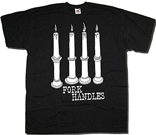 refeng Fork Handles T Shirt Inspired by The Two Ronnies TV Comedy Sorry Dad's Army Fab! Black M