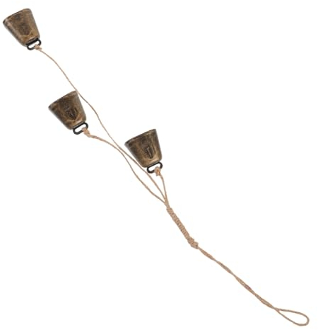 MUCKLILY Vintage Kuhglocke Weihnachtsglocke Dekorative Partyglocke Kreative Wanddekoration Rustikale Aufhängungsglocke Für Feierlichkeiten Und Bastelprojekte