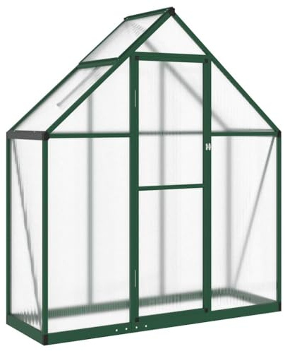 vidaXL Serre avec Cadre de Base Vert 169x58x195 cm Aluminium