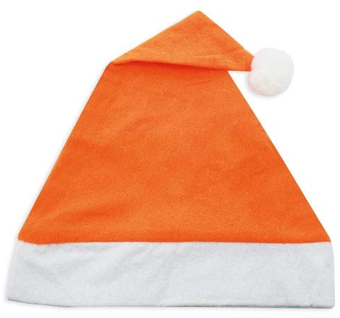 GARGOLA.ES OPERADORES DIGITALES Divertido Gorro de papa Noel. Ideal para Navidad, fiestas o actuaciones infantiles. Añade un toque especial a tus celebraciones. (30, Naranja, 30 x 43 cm)