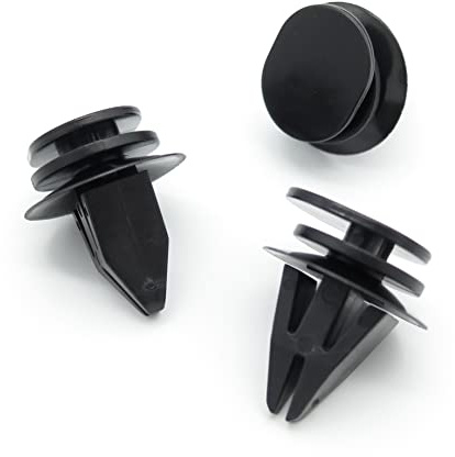 VVO Fasteners- Black Plastic Side Skirt, Sill Moulding Cover Trim Clips for Mini Mini, (Pack of 10)