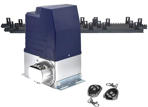 Sliding Gate Opener Basic Kit | Gear-Driven | Remotes Included | Solar Compatible | Gear Racks Included | Rated for Gates up to 2000 lbs. or 55 ft. in Length