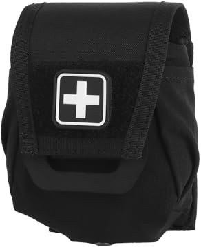 Peminkoo Kit médico para Exteriores portátil para Entrenamiento de CS Herramientas Deportivas riñoneras Bolsa táctica de Primeros Auxilios MOLLE Bolsa de Seguridad para Supervivencia (Black)