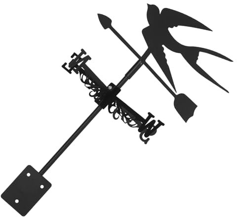 YARNOW Girouette Hirondelle pour Décoration Extérieure Et Surveillance Météorologique Indicateur De Direction du Vent pour Toitures Et Jardins