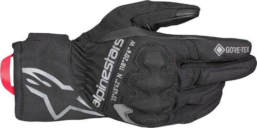 Alpinestars Crestone GTX wasserdichte Motorrad Handschuhe, schwarz, XL