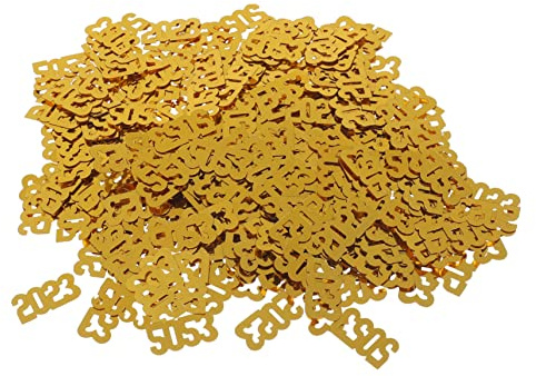 HEALEEP 5 Bolsas Confeti De Año Decorativo Para Mesa De Confeti Para Fiesta De Año Artículos Para Fiestas De