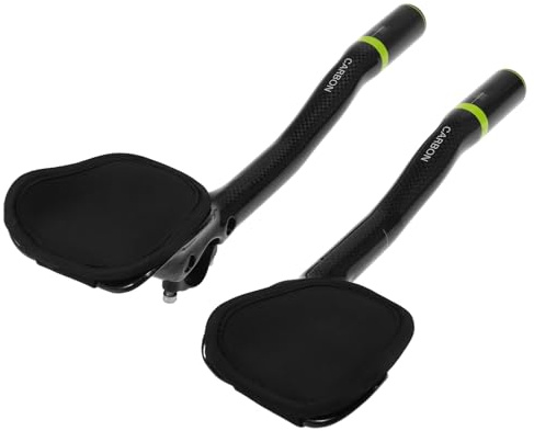 Vroomoto Manillar TT Aero Bars para Ciclistas de Triatlón (Verde)