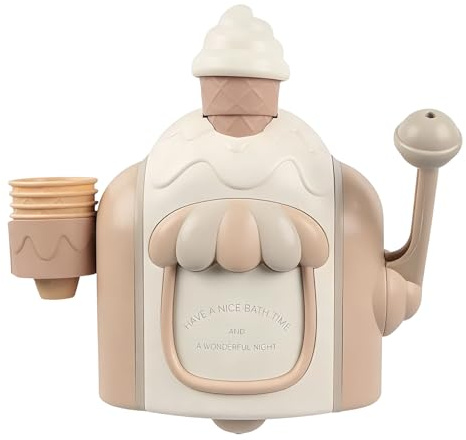 Badeschaum Eiscreme Maschine 23x20,5x8cm Eiscreme-Schaummaschine Eiscreme Badespielzeug Eiscrem-e Schaumbad Spielzeug Für Und Mädchen Vorschulkinder Kinder Im Alter Von 3 Bis 6 Jahren Zuhause Badezimm