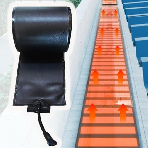 Heizmatten für Dach und Dachrinnen, Enteisungsset mit Wärmeband, flexibles PVC-Material, 50 ℃/50.0 °C, 12 x 180 cm