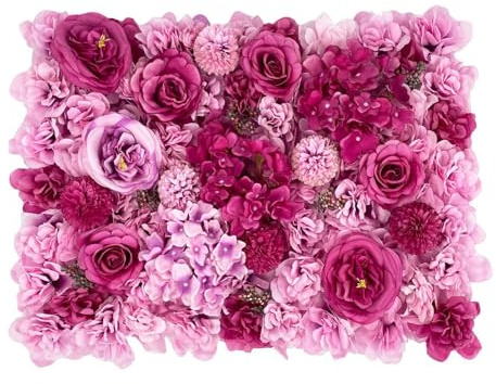 WUUISDNX Pannello decorativo da parete con rose, elegante sfondo floreale da parete, per feste di matrimonio, location per fotografie, siepe, giardino, sfondo floreale, camera letto, soggiorno, San