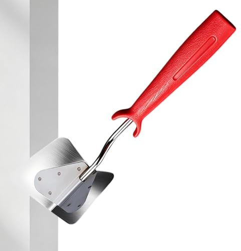 Winkelwerkzeug für Gips – glatte Kelle aus Edelstahl mit Griff | Werkzeuge und Zubehör für Gips, für Putz, Platten, Farbe, Verlegen, Reparatur, Befestigung, Schleifen