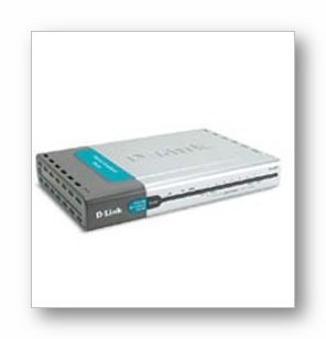 D-Link DI-707P DSL Gateway Router, 7 x 10/100 Mbit LAN Ports, 1x 10 Mbit Cable/xDSL WAN Port, Printserver, Plug Play