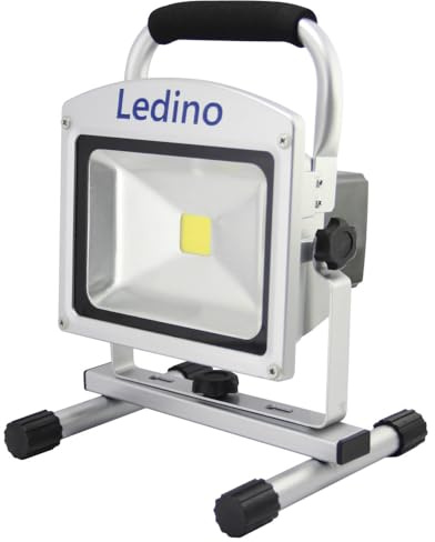 Ledino 11140206001111 LED-Projektor, 20 W, Schwarz, Silber, Kaltweiß, 6500 K, 1360 lm
